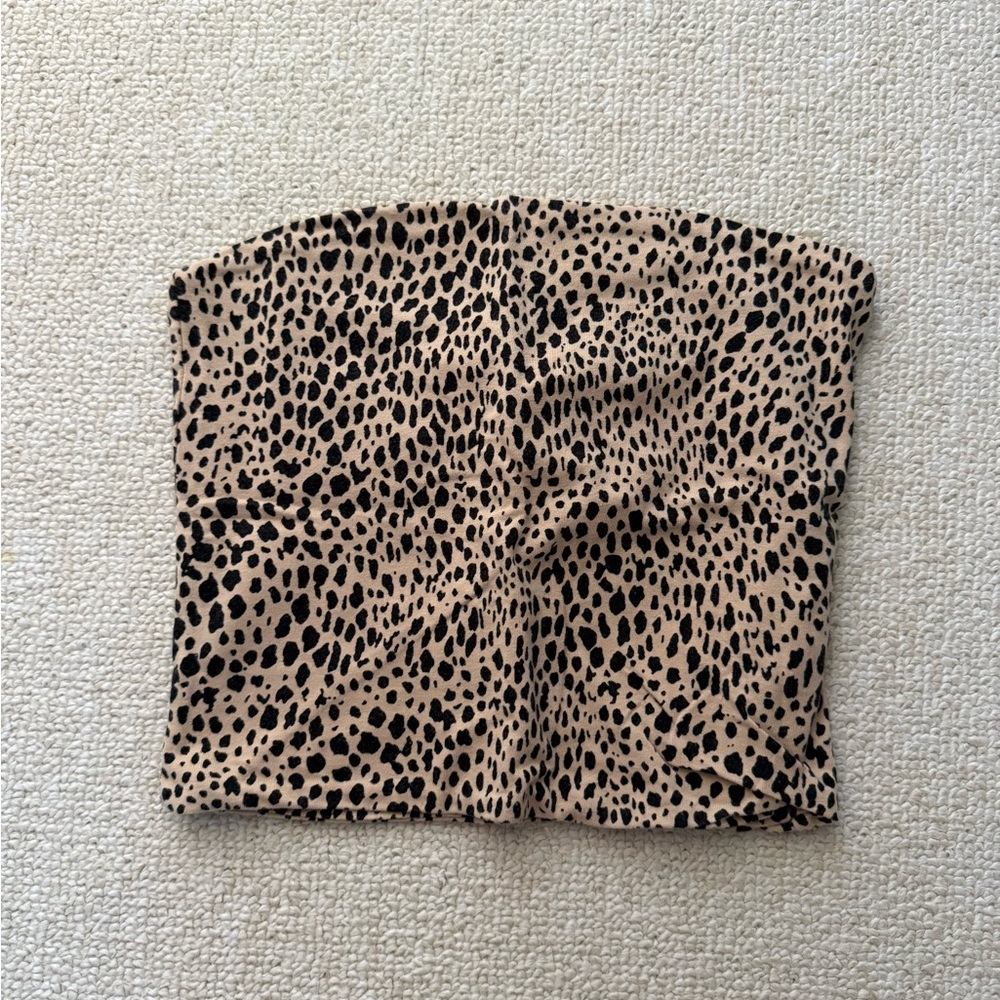 Brandy Melville Leopard Print Tube Top